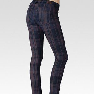 New Paige plaid skinny ankle jeans
